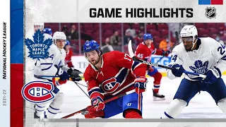 Maple Leafs @ Canadiens 2/21 | NHL Highlights 2022