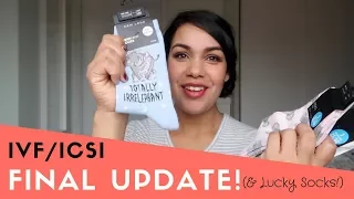 IVF Final Update, our Embryo Grades & Lucky Socks! VLOG