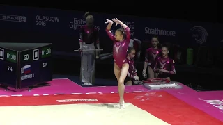 Ksenia Klimenko / Клименко Ксения (RUS) - Floor - 2018 European Championships (Junior)