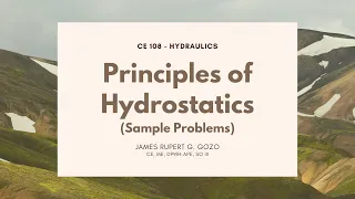 Principles of Hydrostatics Part 1 Sample Problems