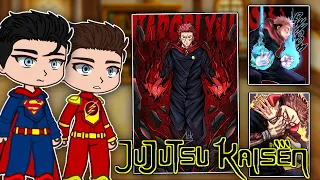 Justice League React To Itadori Yuji | Jujutsu Kaisen | DC | Gacha react