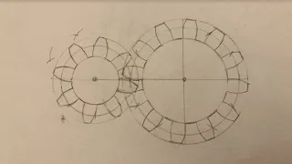 Drawing Gears with a Compass (simplified method)