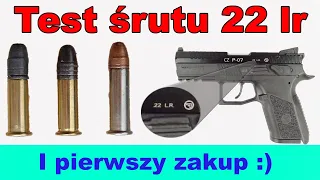 Test amunicji 22lr i zakup pierwszego pistoletu