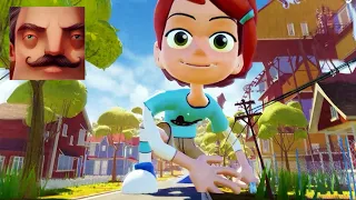 Hello Neighbor - My New Neighbor Ben 10 Big Gwen Tennyson Act 2 Hole Gameplay Walkthrough