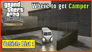 Where to find Camper | GTA San Andreas Definitive Edition