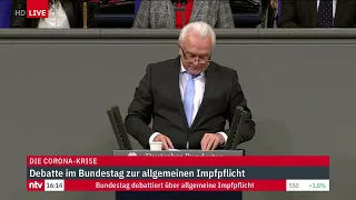 Corona LIVE: Debatte im Bundestag zur allgemeinen Impfpflicht, Teil 2