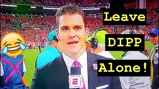 LEAVE SERGIO DIPP ALONNNNNNE!!! ESPN Sideline Reporter Does A Masterful Job On Monday Night Football