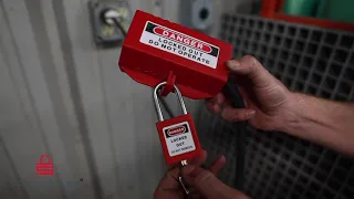 TRADESAFE Electrical Plug Lock Demonstration for Lockout Tagout