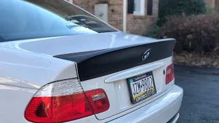 Cliqtuning E46 CSL Spoiler Install