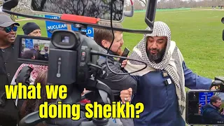 Speakers Corner - Siraj Interruption of Bob Causes Chaos in the Park, Sheikh Mohammed Gets Physical