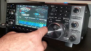 Icom IC-7610 | Listening 40 Meterband on weekend | 01 September 2023