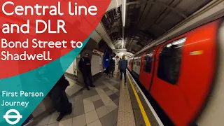 London Underground First Person Journey - Bond Street to Shadwell via Bank