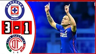 Cruz Azul vs Toluca 3-1 resumen y goles Cuartos de Final 2021