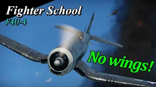 War Thunder // Fighter School: Chance Vought F4U-4 Corsair - “No wings!”