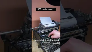 How to use all functions on a 1935 Underwood 11 vintage desktop typewriter