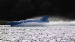 Bluebird K7 blasting along Loch Fad 07/08/2018