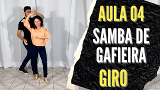 Como Dançar Samba de Gafieira - Aula 04 - Iniciante - Giro Simples