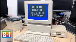 How to remove the clock battery from an Apple IIgs (Quick Tutorial)