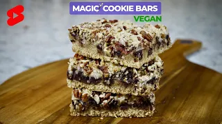 HEALTHY Vegan Cookie Bars in 60 SECONDS! | #shorts #short