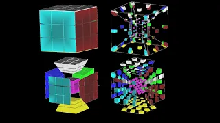 4D Rubik's Cube (Tesseract) Visualization