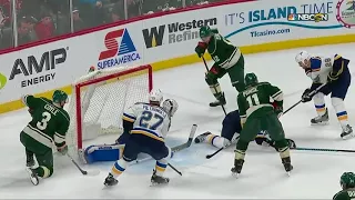 Zach Parise vs Blues 1:1 in power play 5 to 3