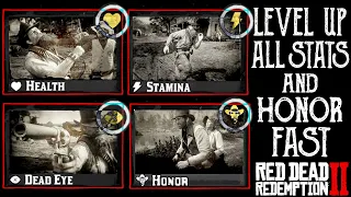 RDR2 Increase Health, Stamina, Dead Eye and Honor FAST | Level 10 stats guide (MAX LEVEL) Red Dead 2