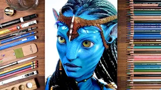 Drawing Avatar: Neytiri (Zoe Saldana) | drawholic