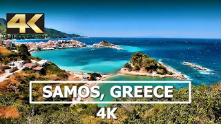 Samos island, Greece 4K Drone