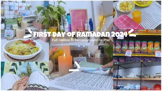 Ramadan Vlog | first day of Ramadan 🌙 | My routine in Ramadan from suhoor to iftar