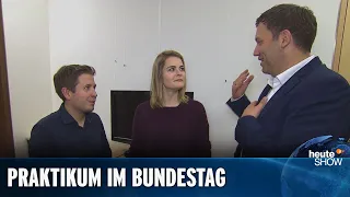 Hazel Brugger macht ein Praktikum bei SPD-Generalsekretär Lars Klingbeil | heute-show vom 06.12.2019