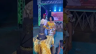 Funny moment when Regina Daniels hubby Prince Ned Nwoko cut his 62nd birthday cake. #funny #shorts