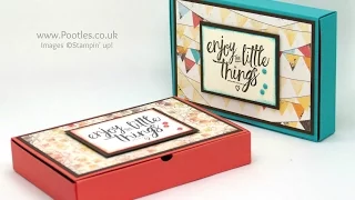 No Glue Foldable Box using Stampin' Up! Supplies