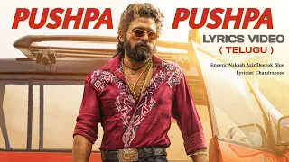 PUSHPA PUSHPA Lyrics Video (Telugu) | Pushpa 2 The Rule | Allu Arjun, Fahadh F, Sukumar, Rashmika