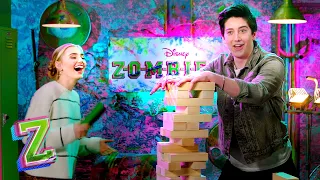 Tower Challenge with Meg Donnelly and Milo Manheim | ZOMBIES 2 | Disney Channel