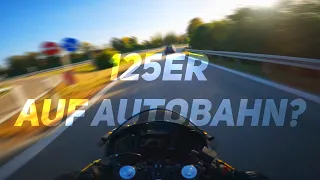 Mit 125er auf AUTOBAHN?? | Erster BIKEVLOG | Yamaha R125