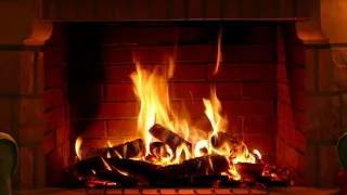 Сrackling logs in the fireplace 10 hours. / Потрескивание поленьев в камине 10 часов.