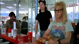 Wayne's World Donut Head man scene