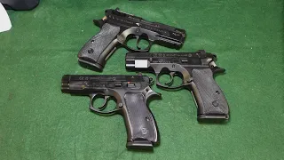 CZ 75 Compact Pistol Comparison! CZ75, CZ 75 PCR, CZ P01.  Similarities & Differences.