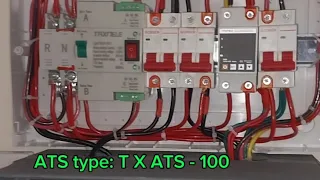 ATS | Automatic Transfer Switch function test | MCB Type - Dual Power ATS | TAXNELE | Deye Inverter