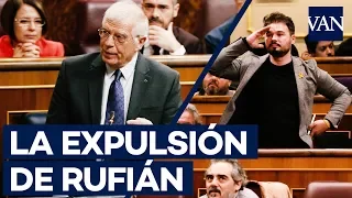 The COMPLETE EXPULSION of Rufián from the Congreso