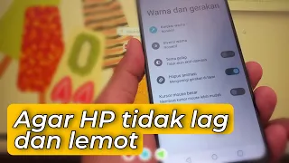Cara Setting Hp Agar Tidak Ngelag Dan Lemot Cocok Untuk Game di HP realme C51 UI T Edition