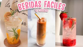 BEBIDAS DELICIOSAS Y FACILES EN CASA!! 12 RECETAS - Tutoriales Belen