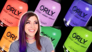 ORLY Electric Escape Neon Nail Polish Collection Swatch and Review || KELLI MARISSA