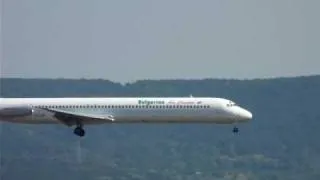 Bulgarian Air Charter landing at Varna airport