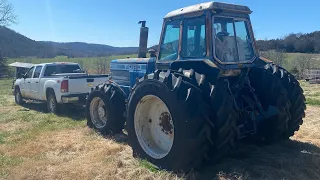 ITS BUSTED!! So we gotta tow and start strippin!! #ford #tractor #fordtractor #subscribe #diesel