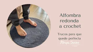 Alfombra a Crochet redonda