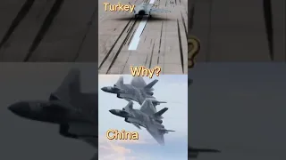 J20 vs Turkish 5th generation fighter aircraft.Who imitates who?😄🇨🇳