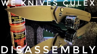 Disassembly Of The We Knives Culex Button Lock Pocket Knife