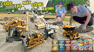 THẮNG TÊ TÊ HẰNG NGA CUỘC THI AI LÀ VUA MÁY XÚC TẤT CẢ CÁC MÁY CÔNG TRÌNH CÙNG MARINE BOY