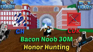 Bacon a Pro Rumble Awakening + God Human + CDK Combo (Blox Fruits Bounty Hunting) Road to 30M Honor